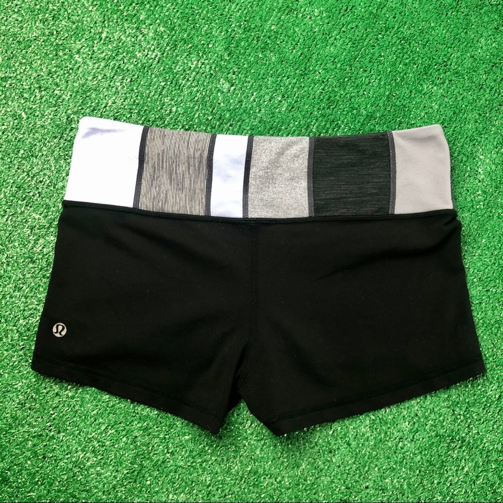 Lululemon Compression Shorts Reversible Stripe 8